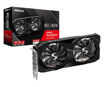 PLACA ASROCK RADEON RX6600 CHALLENGER D 8GB OC